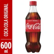 Refrigerantes: Coca Cola 600ml - Com sabor inconfundível e único, a Coca-Cola Original é o refrigerante mais tradicional e consumido no mundo inteiro!