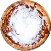 Esfihas Doces: Prestígio Flambada com Chocolate ao leite - Esfiha Doce (Ingredientes: Chocolate ao Leite, Coco Fresco, Leite Condensado, Flambada)