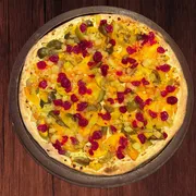 Sabores Doces Tradicionais: T- CALIFORNIA - Pizza Gigante (Ingredientes: Mussarela, Creme de Leite, Figo, Pêssego, Cereja, Abacaxi Cozido)