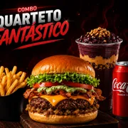 combos Promocionais: Atacama Burguer e O Quarteto Fantástico - 1 Atacama Burguer+ Batata Média +refri lata+ 1 açaí 300ml ( Leve mais pague menos)