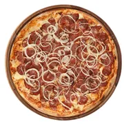Tradicionais: Calabresa - Pizza Grande (Ingredientes: Massa, Molho, Mussarela, Calabresa Fatiada, Cebola, Azeitona, Orégano)