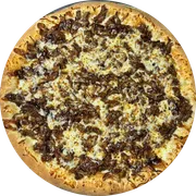 Especiais: Costela Desfiada Com Barbecue - Pizza Pequena (Ingredientes: Molho de Tomate,  Mussarela, Costela Desfiada, Molho Barbecue,  Orégano)