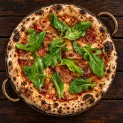 Agridoces e Picantes: 37 - Calaberry - Pizza Grande (8 Fatias 35cm) (Ingredientes: Calabresa, Geleia de Pimenta, Molho de tomate pelati italiani, Muçarela, Rúcula)