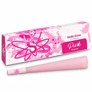 Sedas Pre Boladas (Cones): Seda Sadhu pre bolada Cone Pink King Size - Caixa com 6 unidadesComprimento 108mm , Gramatura/14g/m