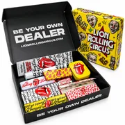kit: Kit 9 peças - Lion Rolling Circus - seda blunt uva, seda com piteira marrom, seda com piteira 1/4, seda cellulose, seda marrom king size, seda marrom 1/4 , porta fumo, porta cigarro, porta seda