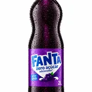 Refrigerantes: Fanta Uva Zero Açucar 2L)