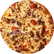 Pizzas Especiais: Costela 1 - Pizza Grande (Ingredientes: Cebola Roxa, Coberto C/ Mussarela, Costela, Molho de Tomate Artesanal, Tomate)