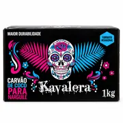Caixa de Carvão: Carvão Kavalera 1 kg - 48 unidades