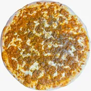 Tradicionais: Bolonhesa - Pizza Grande (Ingredientes: Carne Moída, Molho, Mussarela, Orégano, Tomate)
