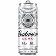Cervejas Lata: Budweiser - (Sem Alcool) unidade lata - 350ml