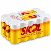 Cervejas: Caixa Skol C\ 15und - skol 269ml