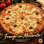Tradicionais: Frango II - Pizza Grande (Ingredientes: Azeitonas Sem Caroço, Molho de Tomate, Mussarela Derretida, Peito de Frango Desfiado e Temperado)