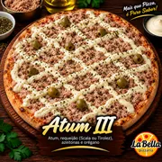 Especiais: Atum 3 - Pizza Grande (Ingredientes: Atum, Azeitonas Sem Caroço, Molho de Tomate Artesanal, Requeijão Cremoso da Marca Scala ou Tirolez)
