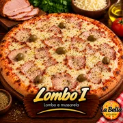 Especiais: Lombo I - Pizza Grande (Ingredientes: Azeitonas Sem Caroço, Lombo Temperado, Molho de Tomate Artesanal, Mussarela Derretida)