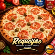 Promocionais: Requeijão - Pizza Grande (Ingredientes: Azeitonas Sem Caroço, Molho de Tomate Artesanal, Requeijão Cremoso da Marca Scala ou Tirolez, Rodelas Frescas de Tomate)