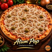 Promocionais: Atum Pop - Pizza Grande (Ingredientes: Atum Chicharro, Azeitonas Sem Caroço, Cebola, Molho de Tomate Artesanal)