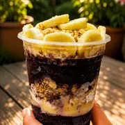 Promoção dos Combos 700ml: tradicional 700ml - Açaí , leite condensado , leite em pó e Granola