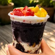 Promoção dos Combos 700ml: Tapioca Cream 700ml - Açai , Leite em Pó , Manga , Morango , Banana e Tapioca Cream