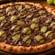 Doces: Chocolate com Uva - Pizza Grande (Ingredientes: Chocolate, Uva verde sem caroço)