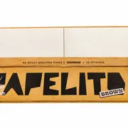 Kit Seda Com Piteira: Seda Papelito - Marrom Longa C/ Piteira - 36 sedas ultra finas e longas + 36 piteiras