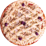 Salgadas: Champignon com Catupiry - Pizza Grande - Salgada (Ingredientes: Cebola, Catupiry, Champignon Refogado)