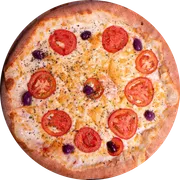 Salgadas: Mussarela - Pizza Grande - Salgada (Ingredientes: Rodelas de Tomate, Mussarela Fatiada)