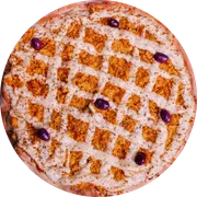 Salgadas: Frango com Catupiry - Pizza Grande - Salgada (Ingredientes: Catupiry, Frango Desfiado e Refogado)