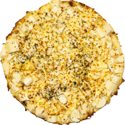 Tradicionais: 04-Brasiliana - Pizza GRANDE 35 Cm / 8 Fatias (Ingredientes: Azeitona, Catupiry, Ervilha, Milho Verde, Palmito)