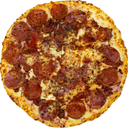 Tradicionais: 12-Pimenta Bueno - Pizza INDIVIDUAL 20 Cm /2 Fatias (Ingredientes: Azeitona, Calabresa, Catupiry, Cebola)