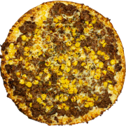 PIZZAS ESPECIAIS: 49-Alcatra Na Manteiga - Pizza INDIVIDUAL 20 Cm /2 Fatias (Ingredientes: Alcatra, Catupiry, Champignon, Molho de Tomate, Mussarela, Orégano)