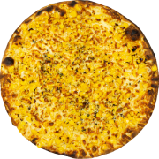 Tradicionais: 105-Milho - Pizza GRANDE 35 Cm / 8 Fatias (Ingredientes: Milho, Mussarela)