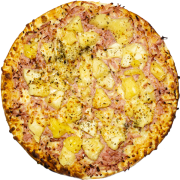 Tradicionais: 36-Portuguesa - Pizza INDIVIDUAL 20 Cm /2 Fatias (Ingredientes: Cebola, Mussarela, Ovos, Presunto)
