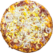 Tradicionais: 22-Baiana - Pizza INDIVIDUAL 20 Cm /2 Fatias (Ingredientes: Calabresa Ralada, Cebola, Ovos)
