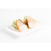 Sashimi: Sashimi Haddock | 08 Unidades - Laminas de Peixe Branco Defumado