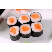 Hossomaki: Hossomaki Salmão 05 Unidades - Alga, Arroz e Salmão