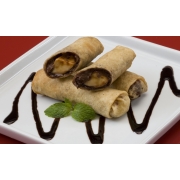 Harumaki: Harumaki Chocolate C/ Banana - 01und. - Massa de Harumaki, Chocolate e Banana