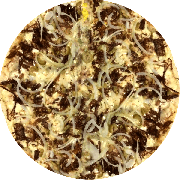 Premium: Carne Seca c/catupiry - Pizza Grande (Ingredientes: Carne Seca, Catupiry, Cebola, Molho, Mussarela)