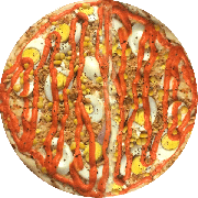 Premium: Carijó - Pizza Grande (Ingredientes: Cheddar, Frango, Milho, Molho, Mussarela, Ovos)