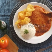 Parmegianas: Alcatra - Parmegiana Executivo - Serve 1 Pessoa (Ingredientes: Acompanha Arroz e Batata, Parmegiana)