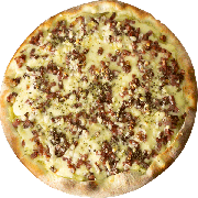 Especiais: Kartoffel - Pizza Individual (Ingredientes: Bacon Crocante, Mussarela, Orégano, Parmesão, Purê de Batata)