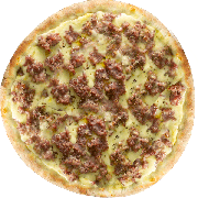 Especiais: Linguiça Artesanal - Pizza Individual (Ingredientes: Creme de Mostarda, Linguiça Artesanal, Mussarela, Orégano)