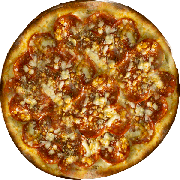 Especiais: Pepperoni - Pizza Individual (Ingredientes: Molho Pomodoro, Mussarela, Orégano, Parmesão, Pepperoni)