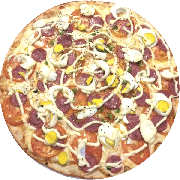 Premium: Portuguesa Especial - Pizza Grande (Ingredientes: Calabresa, Catupiry, Cebola, Molho, Mussarela, Ovos, Pimentão, Tomate)