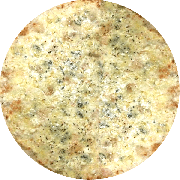 Especiais: Quatro Queijos - Pizza Grande (Ingredientes: Gorgonzola, Molho, Mussarela, Provolone, Ricota)