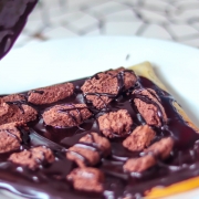 Crepes: Chocolate c/ Brownie - Crepe (Ingredientes: Brownie, Chocolate)