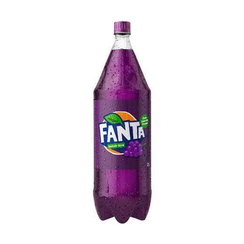 Refrigerante: FANTA UVA 2LT - Feita com suco de laranja de verdade, a Fanta é um clássico na mesa do brasileiro!