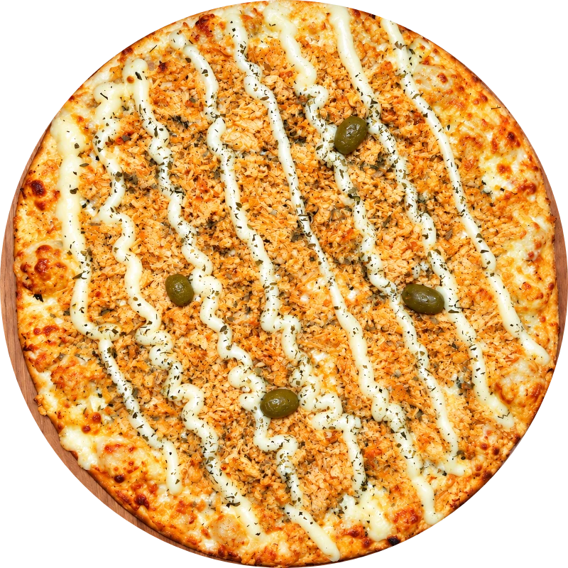 Especiais: Frango Com Catupiry - Combo Q-rido da Le Masse! Pizza Grande + Refrigerante ou Suco 1L. (Ingredientes: Azeitona, Catupiry, Frango, Molho de Tomate, Mussarela, Orégano)