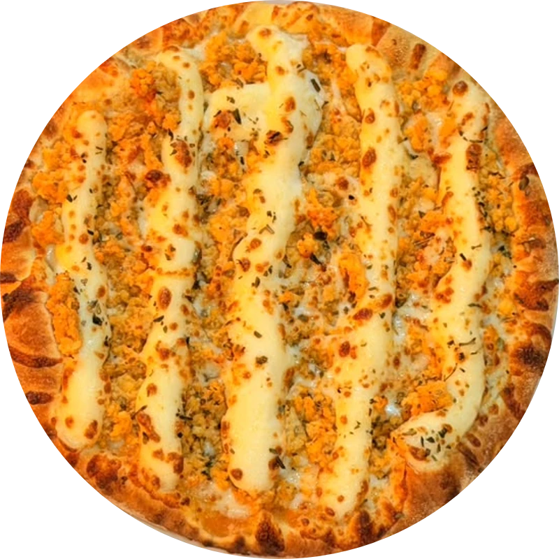 Tradicionais da Guede`s: Frango catupiry - Pizza Grande (Ingredientes: Molho de tomate Artesanal, Frango Desfiado, Muçarela, Catupiry, Orégano)