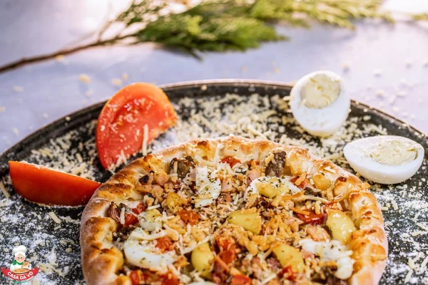 ESPECIAL DE HOJE! PIZZA BROTO (4 fatias) + FRUKI 200ML - R$19,99!