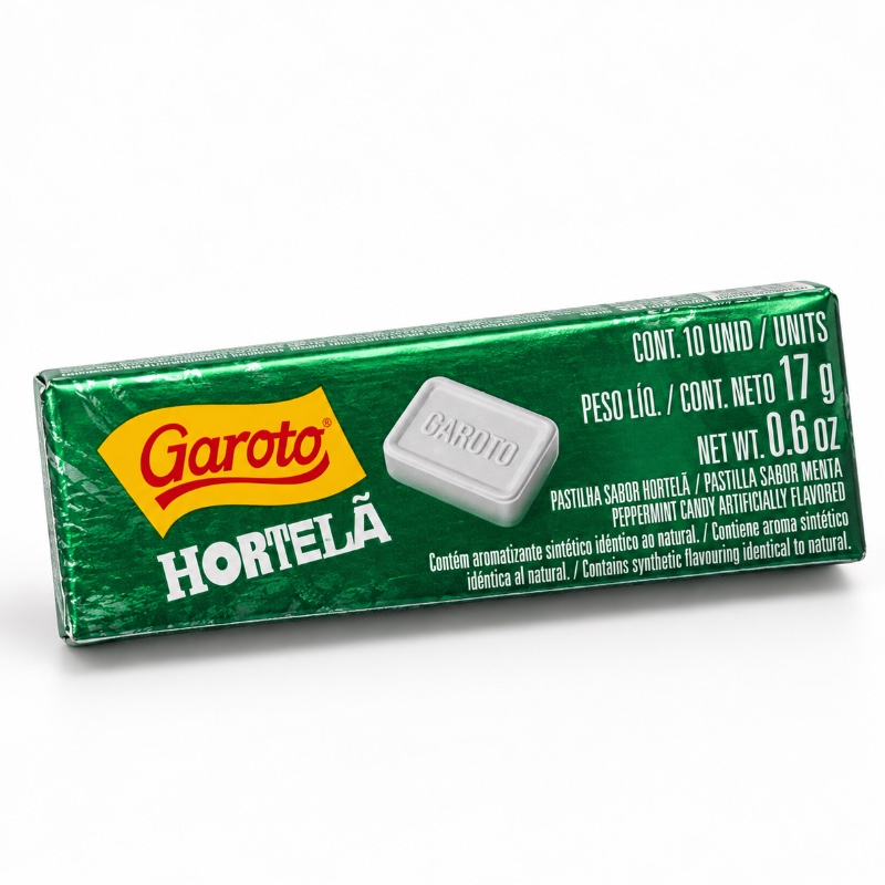 SOBREMESA: Pastilha garoto hortelã -